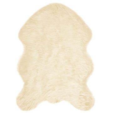 Vidaxl Preproga iz umetnega ovčjega krzna TAFALLA Krem 60 x 90 cm