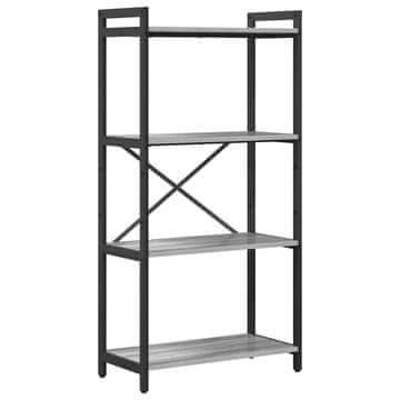 Vidaxl Knjižna polica Siva sonoma 60 x 30 x 120 cm Konstruiran les