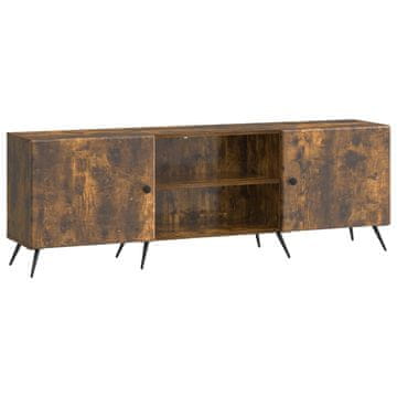 Vidaxl TV omarica Dimljen hrast 150 x 31 x 50 cm Inženirski les