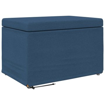 Vidaxl Stolica Modra 61 x 41 x 40 cm Tkanina in obdelano les