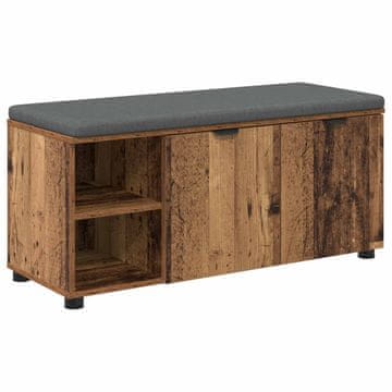 Vidaxl Haldna klop Star les 100 x 38 x 46 cm Oblikovan Les in Tkanina