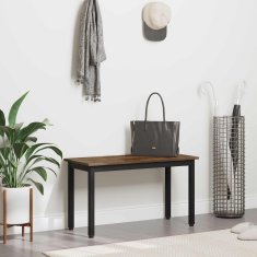 Vidaxl klop Dimni hrast 80 x 35 x 45 cm Konstruiran les