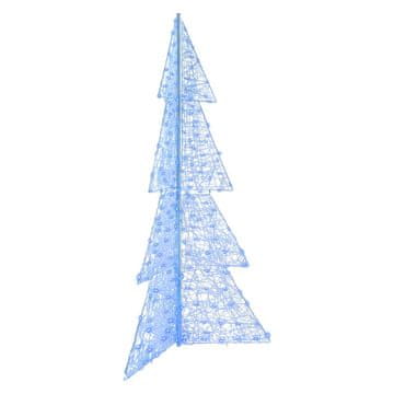 Vidaxl Božično drevo med 240 LED Modra 180 cm Akril