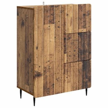 Vidaxl Strani šal Star les 66 x 34,5 x 91,5 cm Inženirski les