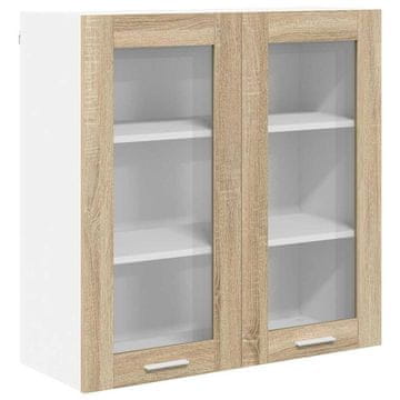 Vidaxl Viseča omarica Sonoma hrast 80 x 31 x 80 cm Konstruiran les