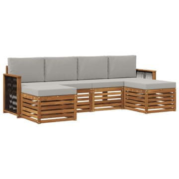 Vidaxl Sedežne garniture Masiven les akacije