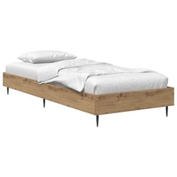 Vidaxl Konstrukcija postelje Artisan hrast 80 x 200 cm Inženirski les