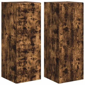 Vidaxl TV stenska omara 2 szt. Dimljeni oreh 30 x 31 x 80 cm