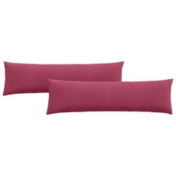 Vidaxl Blazine za kavč 2 szt. Vinorodna rdeča 145 x 40 cm
