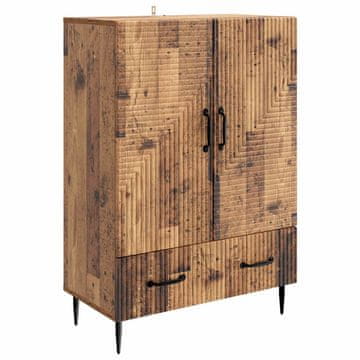 Vidaxl Strani šal s predalom Star les 66 x 34,5 x 95 cm Inženirski les