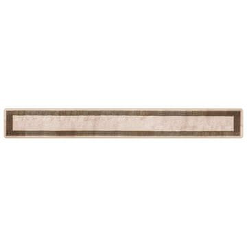 Vidaxl Preproga runner MARSA Črna 50 x 400 cm Poliester in PVC