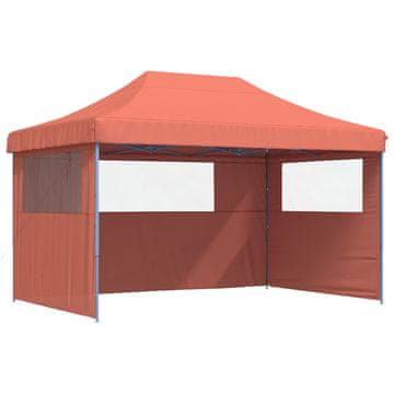 Vidaxl Zabavni šotor Terakota 292 x 440 x 315 cm Oxford tkanina