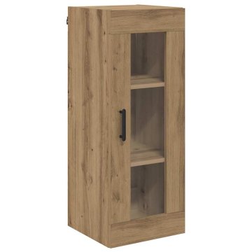 Vidaxl Stenska omara Umetni hrast 34,5 x 34 x 90 cm