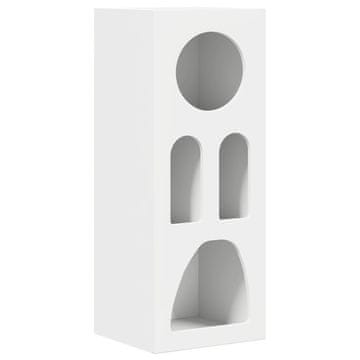 Vidaxl Strani šal Bela 40 x 35 x 100,5 cm Konstruiran les