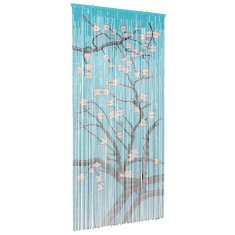 Vidaxl Zavesa proti insektom večbarvno 100 x 200 cm Bambus