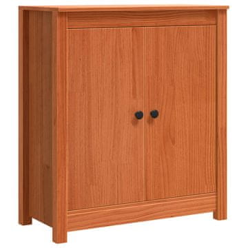 Vidaxl Strani šal Voskast rjav 70 x 35 x 80 cm Masivno borovo les