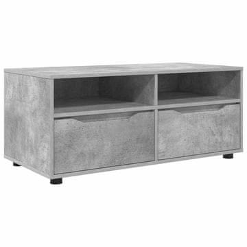 Vidaxl TV omarica Betonsko siva 100 x 48 x 43 cm Konstruiran les