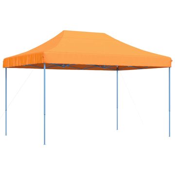 Vidaxl Zabavni šotor Oranžna 279 x 410 x 315 cm Oxford tkanina