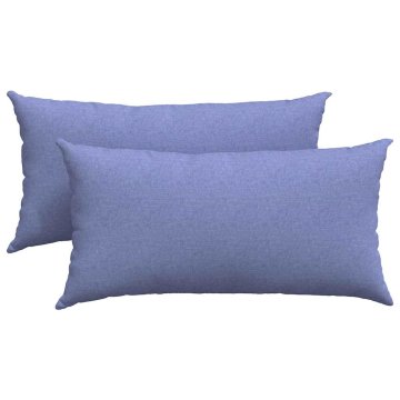 Vidaxl Blazine za kavč 2 szt. Jeans modra 80 x 40 cm blago