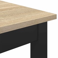 Vidaxl Jedilne mize 140 x 80 x 75 cm Inženirski les Sonoma hrast