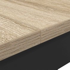 Vidaxl Jedilne mize 140 x 80 x 75 cm Inženirski les Sonoma hrast