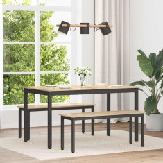 Vidaxl Jedilne mize 140 x 80 x 75 cm Inženirski les Sonoma hrast