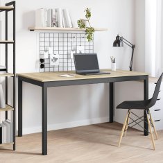 Vidaxl Jedilne mize 140 x 80 x 75 cm Inženirski les Sonoma hrast