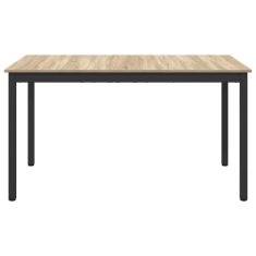 Vidaxl Jedilne mize 140 x 80 x 75 cm Inženirski les Sonoma hrast