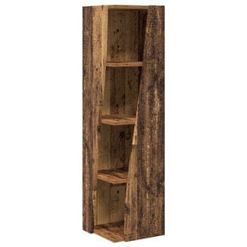 Vidaxl Kotna omarica Star les 27,5x27x102cm Konstruiran les
