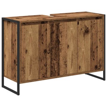 Vidaxl Kopalniška omarica Star les 90 x 30 x 60 cm Inženirski les