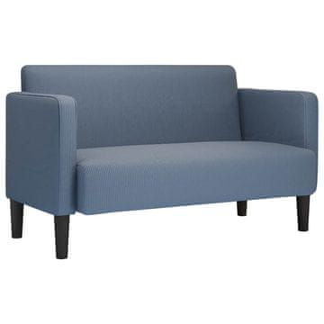 Vidaxl Loveseat kavč modra 109 cm velur tkanina
