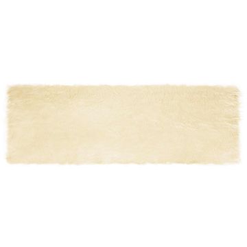 Vidaxl Preproga iz umetnega ovčjega krzna TAFALLA Krem 80 x 250 cm