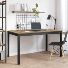 Vidaxl Jedilne mize 140 x 80 x 75 cm Inženirski les Artisan hrast