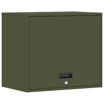 Vidaxl Stenska omara za garažo Olivno zelena 60 x 40 x 53 cm