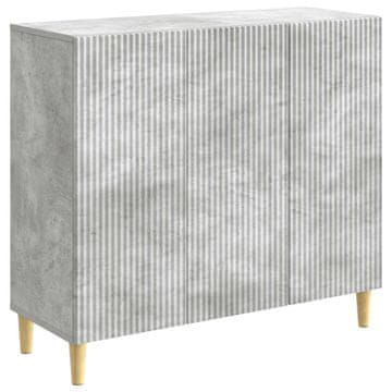 Vidaxl Strani šal Betonsko siva 89 x 34,5 x 80 cm Inženirski les