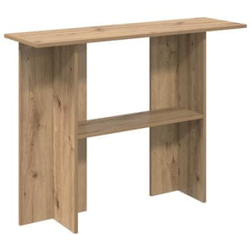 Vidaxl Konzolna miza Artisan hrast 100 x 30 x 75 cm Inženirski les