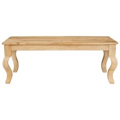 Vidaxl Klubska miza Rjava 110 x 55 x 40 cm Masiven les manga