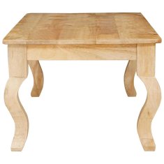 Vidaxl Klubska miza Rjava 110 x 55 x 40 cm Masiven les manga