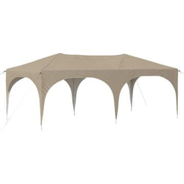 Vidaxl Zložljivi šotor za zabave 574 x 289 x 245 cm Krem