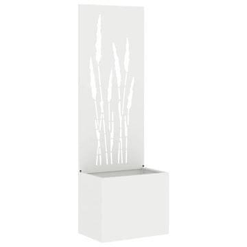 Vidaxl Zaslon za zasebnost v vrtu Bela 50 x 150 cm Mnogi jeklo