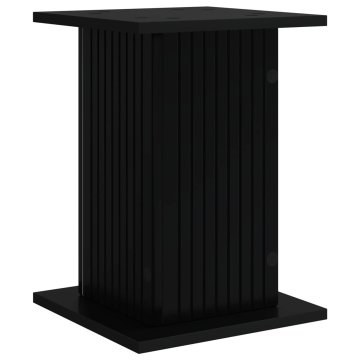 Vidaxl Stojalo za rastline Črna 30,5 x 30 x 43 cm Inženirski les