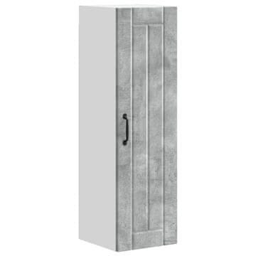 Vidaxl Omarica na steni LUCCA Betonsko siva 30 x 31 x 100 cm