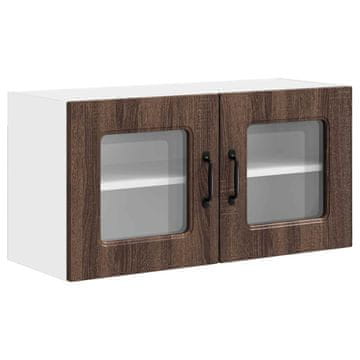 Vidaxl Plošča za pomivalni stroj Kalmar Rjav hrast 80 x 31 x 40 cm