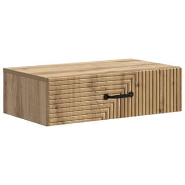 Vidaxl Stenska stranska miza 59 x 34,5 x 17 cm Inženirski les