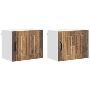 Vidaxl Omarica na steni LUCCA 2 szt. Star les 50 x 31 x 40 cm