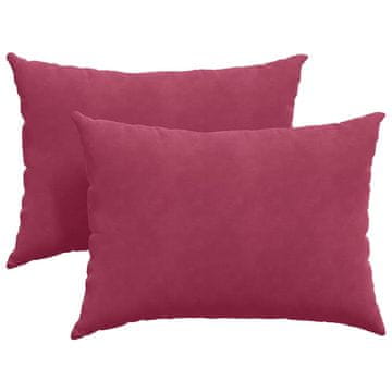 Vidaxl Blazine za kavč 2 szt. Vinorodna rdeča 70 x 50 cm