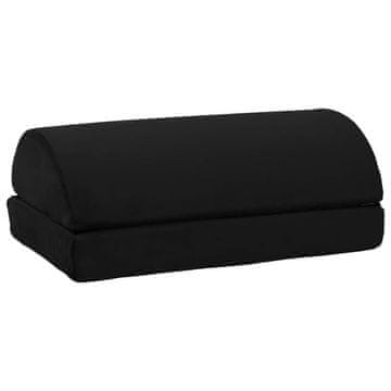 Vidaxl Enobarvno Črna 44 x 29 x 17 cm PU pena