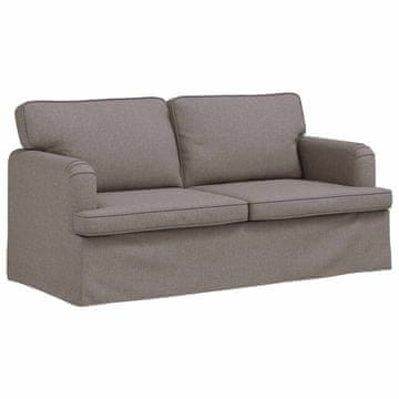 Vidaxl Kavč Taupe 162 x 80 x 85 cm blago