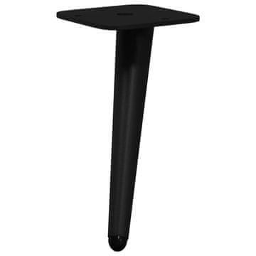 Vidaxl Stojala 2 szt. Črna 56 x 56 x 100 mm elezo