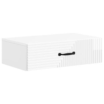 Vidaxl Stenska stranska miza 59 x 34,5 x 17 cm Inženirski les